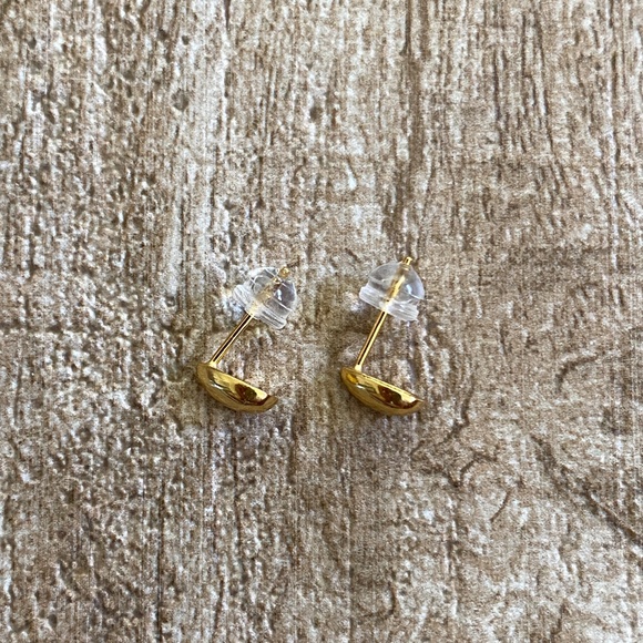 Teardrop Gold Plated Earrings - Picture 3 of 4